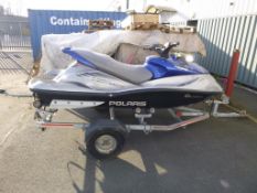 * 2003 Polaris MSX 140 HO Watercraft S/N VS-PLE24989A303 comes with SBS Single Axle Galvanized Trail