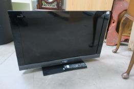 A Sony Bravia LCD Digital Colour TV Model Number 32EX403 D.O.M 03/2010 with Remote Control