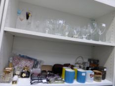 * Two shelves to include: Glassware, Perfume Bottles, Reading Glasses etc. (est £20-£40)