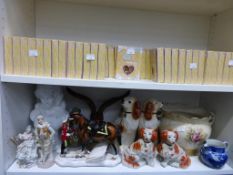 * Two shelves to include over 90 Valdawn Cherished Teddies Collectable Watches, Porcelain