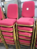 * 12 x Red Upholstery Chairs