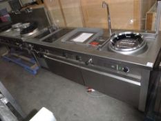 * NKBE 25-85 (HM) Ex Display Nayati Gourmetmaster Electric Kitchen Block inc Induction Wok Ring,