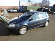 A VW Golf S80 in Blue, 1.4 Petrol, 5 Door Hatchback, Date of first Registration 10-09-07, Number