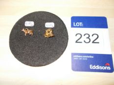 9ct yellow gold cow rrp.£135 & 9ct bells rrp.£125