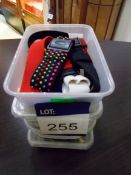 Assortment of watch straps to 4 x tubs