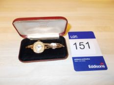 Ladies JW Benson 9ct with expanding bracelet watch