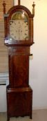 8 day Arched dial longcase oak clock