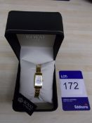 Ladies oblong bracelet watch, quartz rrp.£59.99