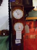 Georgian style Knight & Gibbons clock/barometer rr