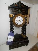 8 day French Portico clock rrp.£595
