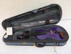 * A Stentor Harlequin 15'' Purple Viola housed in bespoke fitted hard case (RRP £199)