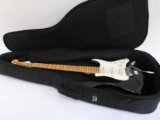 * Used unbranded 6 string Electric Guitar with case (est £80-£120)