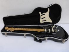 * Used Fender Stratocaster 6 string Electric Guitar with hard case (est £100-£150)