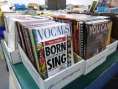 A total of five boxes of predominantly Song/Vocal Literature to include ''You Can Sing - With