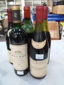 Five bottles of Red Wine to include a bottle of Chateau Meyney Cru Bourgeois Sain - Estephe (1986,