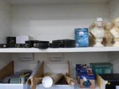 * Two shelves to contain an assortment of items including Busts of Famous Composers, Miniture