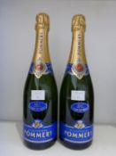 * Two Bottles of Pommery Brut Royal Champagne (2) The Brut Royal is a fresh and precise Champagne,