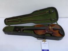 * A Julius Fabian & Sohn 1895 4/4 Violin in hard case (RRP £895)