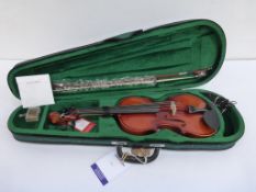 * An Antoni 3/4 Violin Model ACV 31 in fitted hard case (RRP £69)