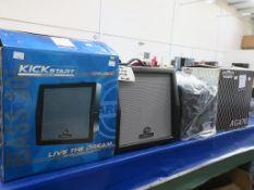 * A new boxed Carlsbro, Kickstart Bass 30W Guitar Amplifier (RRP £119) together with a VOX AGA 70