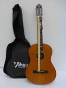 * A new boxed Valencia Classical Guitar in Antique Natural Colour, Model VC204 W/B (RRP£69)