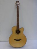 * A Hofner Acoustic Bass Electric Guitar Model HA-B07; serial number J11010375 (used) (RRP £395)