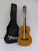 * A new boxed Valencia Classical Guitar in Antique Natural Finish, Model VC202 W/B 1/2 size (RRP £