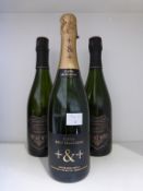 * Two Bottles of Lyme Bay Blanc de Noirs and One Bottle of Pinord Cava Brut Seleccion (3) The Lyme