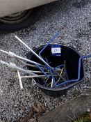 Bucket of manhole cover lifters. (Please note: Viewing is by appointment only. Please Tel: 0161