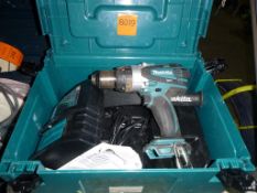 * Makita DHP 458 Cordless Drill, Charger and Carry Case - No Battery together with a Bosch GEX 150AC