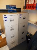 3 x 4 drawer filing cabinets