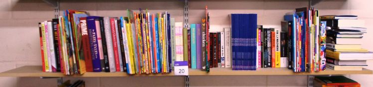 Assortment of books to shelf including literature, children’s & autobiographies