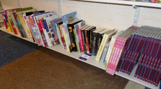 Assortment of books to shelf including literature, children’s & autobiographies