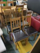 * 4 Oak Dining Room Chairs (RRP £249 a pair)