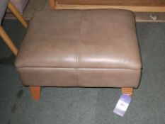 * Leather Storage Footstool 66x50x40cm (Scuffed)