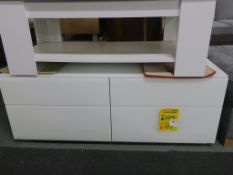 * Sloane High Gloss TV Stand/Storage Unit 1.25x0.49x0.4m (RRP £399)