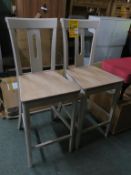 * Pair of Painted Frame Bar Chairs (RRP £289)