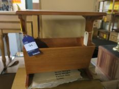 * Magazine Rack/Table, Nest of Tables and a ''Box'' Display Shelf Set