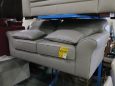 * 323477084097 Garda Dark Natural Medium 2 Seater Sofa (RRP £1250)