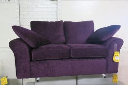 * Garda Plum 2 Seat Sofa (RRP £750)