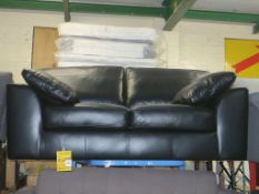 * Stamford 323332410352 Leather Sofa W175cm x H95cm x D101cm (RRP £1299)
