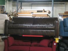 * 323582101335 Vintage Leather 2 Seater Sofa (RRP £995)