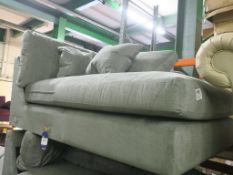 * Two Seater Grey Upholstered Part Corner Sofa (RRP £508)