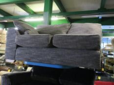 * Two Seater Grey Upholstered Part Sofa