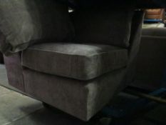 * Single Seater Mink Coloured Upholstered Part Sofa