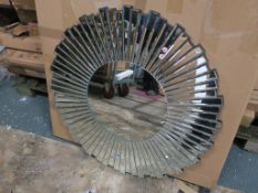 * Facet Wheel Mirror approx Diameter 90cm (RRP £60)