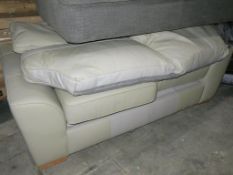 * A Stamford Real Leather Metal Action Sofa Bed 38349452600003