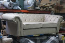 * Gosford Cream Chesterfield (RRP £1275) (Scuffs to front)