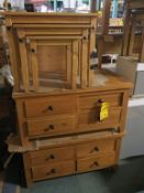 * 2 x Astoria 4 Drawer Coffee Tables 100x60x50cm (RRP £299 each) and a Nest of ''Mexican'' Pine