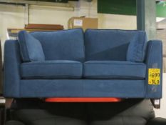 * Vienna 323132539329 Blue Upholstered Sofa (RRP £699)